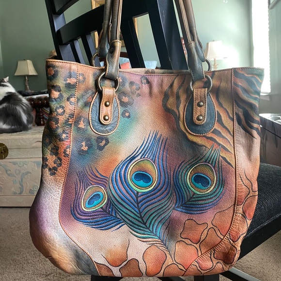 Anuschka Colorful Handbag - Picture 1 of 5
